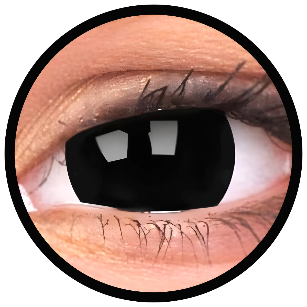 ColourVue Crazy čočky 17 mm - Black Titan (2 ks tříměsíční) - nedioptrické