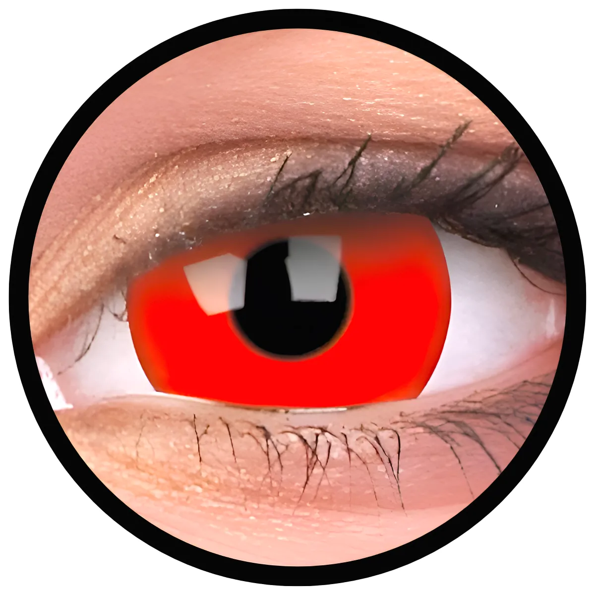 ColourVue Crazy čočky 17 mm - Red Devil (2 ks tříměsíční) - nedioptrické