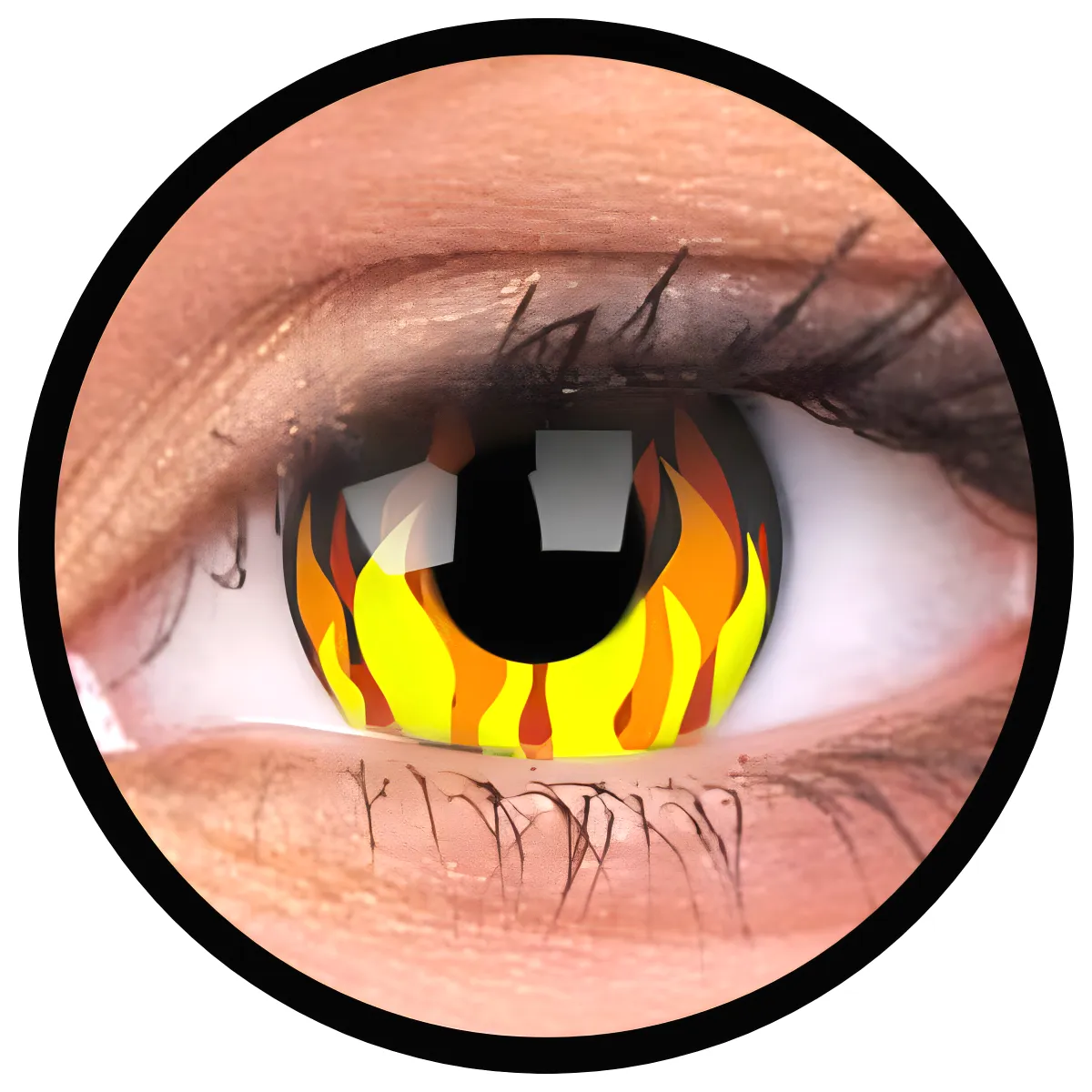 ColourVue Crazy čočky - Flame Hot (2 ks roční) - nedioptrické, doprodej