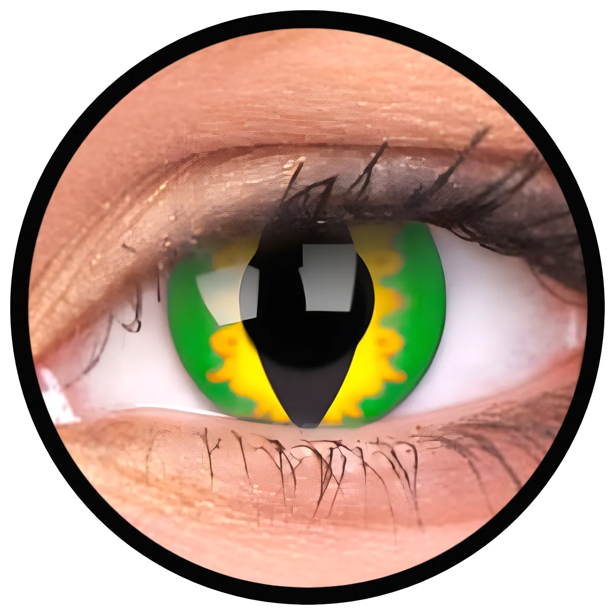 ColourVue Crazy čočky - Green Dragon (2 ks roční) - nedioptrické, doprodej