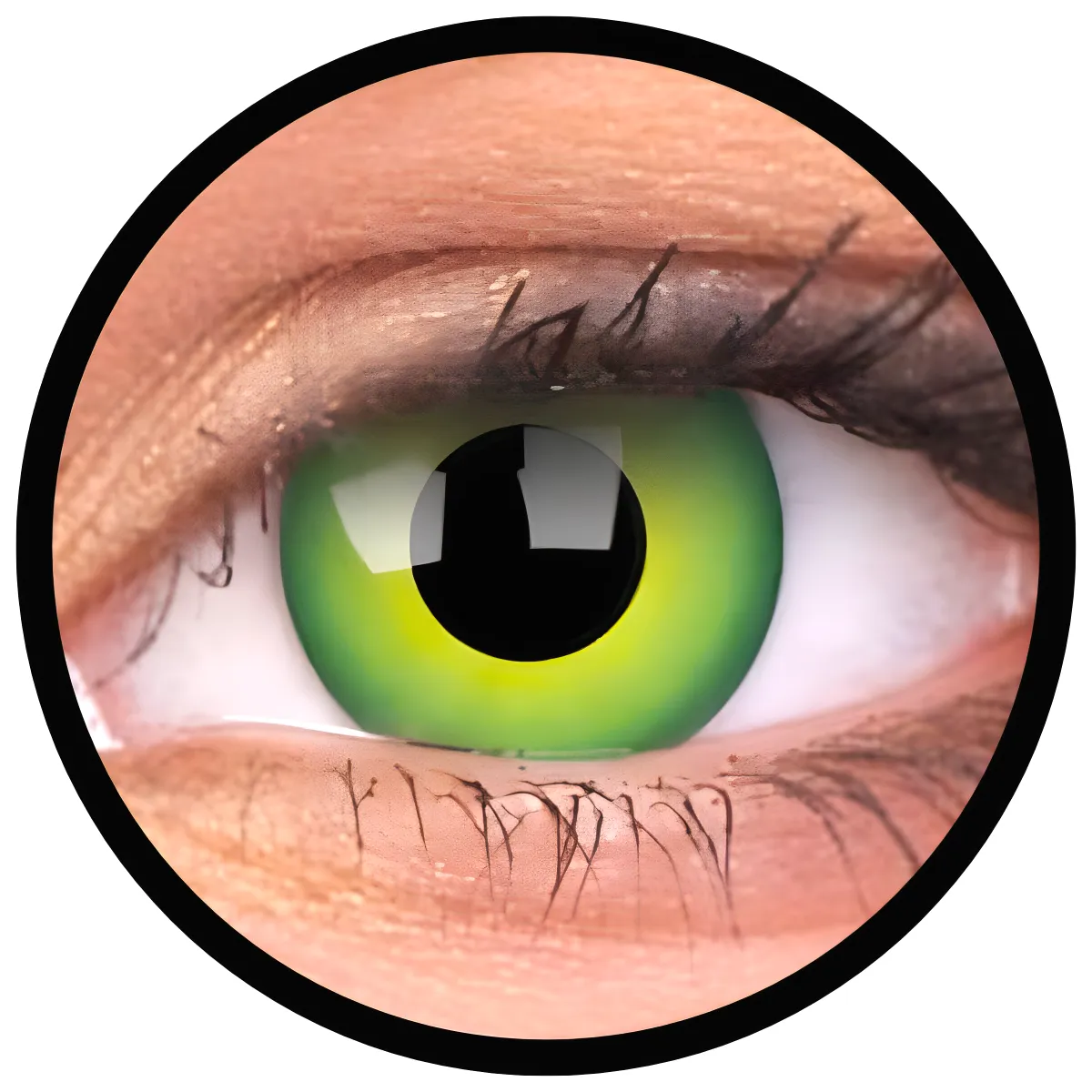 ColourVue Crazy čočky - Hulk Green (2 ks roční) - nedioptrické - exp. 03/2027