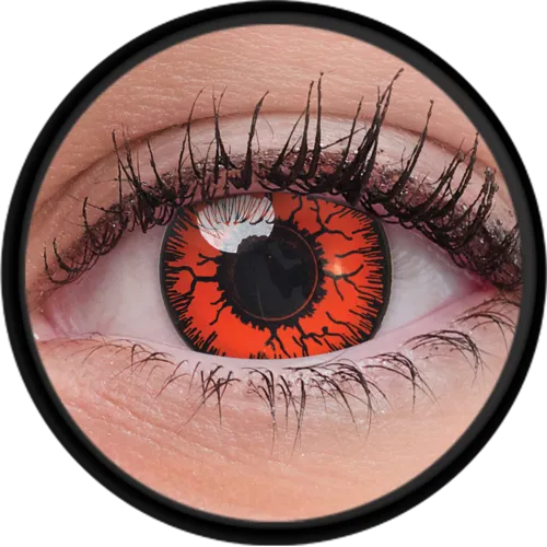 ColourVue Crazy čočky - Red Monster (2 ks jednodenní) - nedioptrické