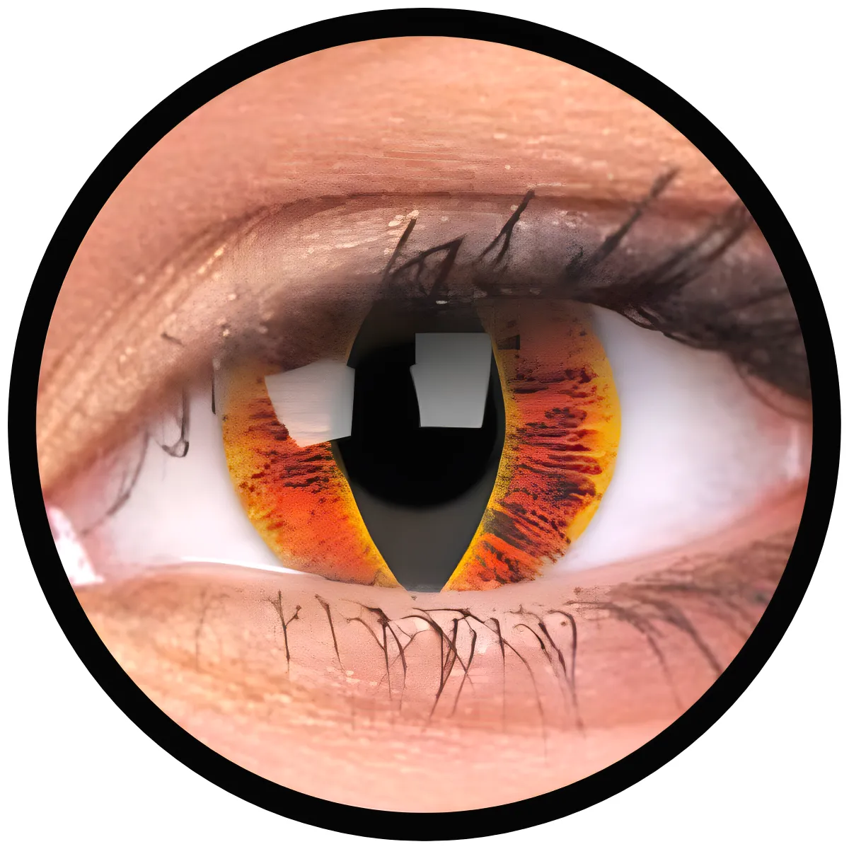 ColourVue Crazy čočky - Saurons Eye (2 ks roční) - nedioptrické, doprodej
