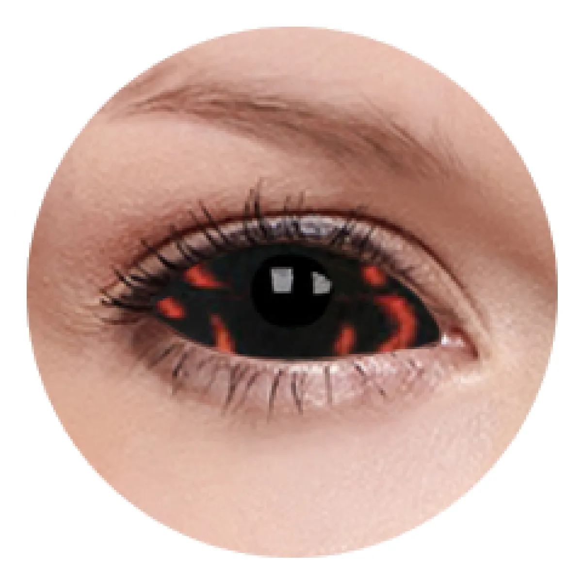 ColourVue Crazy čočky Sklerální - Warlock (2 ks půlroční) - nedioptrické