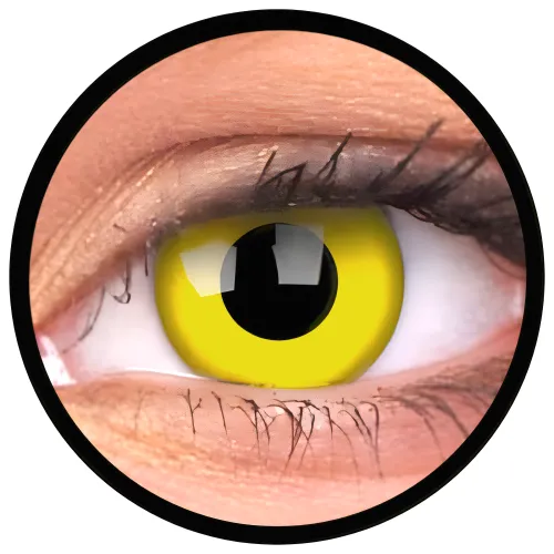 ColourVue Crazy čočky - Yellow (2 ks roční) - nedioptrické, doprodej