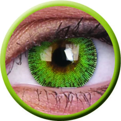 ColourVue Fusion - Yellow Green (2 čočky tříměsíční) - nedioptrické, doprodej