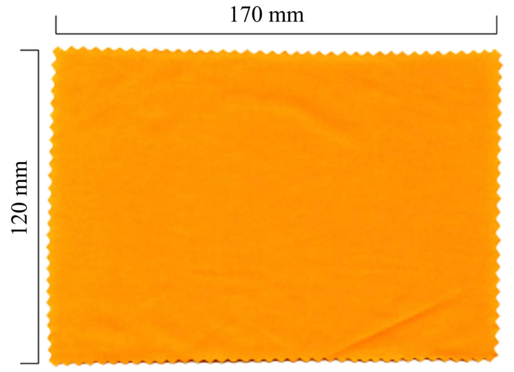 Hadřík na brýle z mikrovlákna jednobarevný - oranžový 120x170