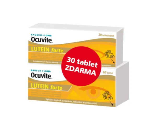 Ocuvite LUTEIN forte 60 + 30 tablet zdarma