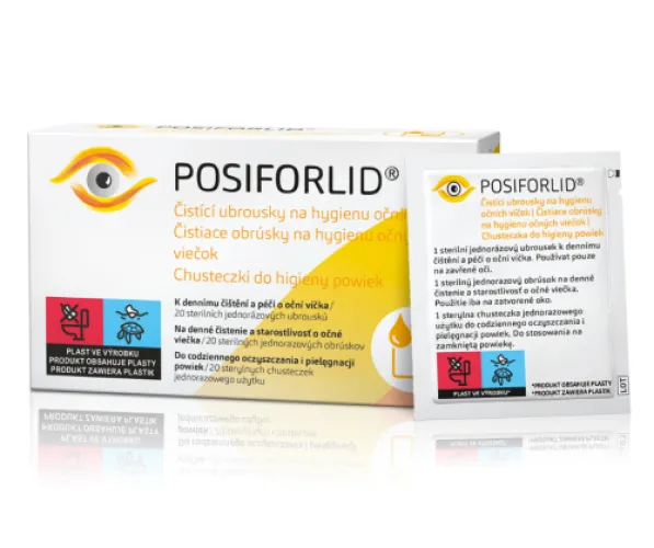 POSIFORLID® - Čistící ubrousky na hygienu očních víček 20ks
